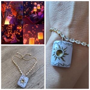 Tangled Elegant Gold Lantern Bracelet